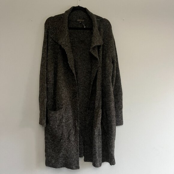 Joseph A Womens Open Front‎ Cardigan Sweater Marled Grey Size M/L Relaxed… - Picture 2 of 7